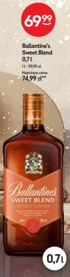 Whisky Ballantine's Sweet Blend 0,7l promocja w Żabka