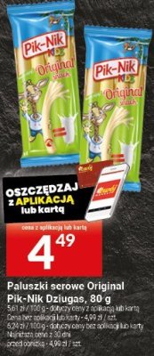 Paluszki serowe Original Pik-Nik Dairuss, 80 g promocja w Twój Market