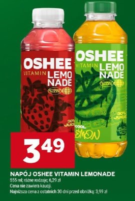 Napój OSHEE VITAMIN LEMONADE różne rodzaje 555 ml promocja w Stokrotka