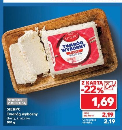 Twaróg wyborny tłusty Sierpc promocja