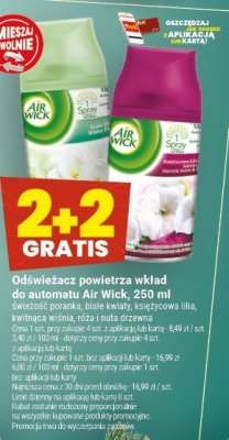 Odświeżacz powietrza wkład do automatu Air Wick, 250 ml promocja w Twój Market