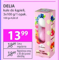 Kule do kąpieli brzoskwinia truskawka i jagoda Delia promocja