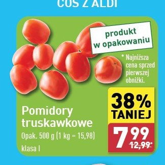 Pomidory truskawkowe promocja w Aldi