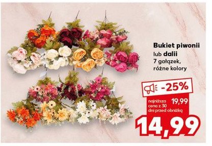 Bukiet piwonii promocja