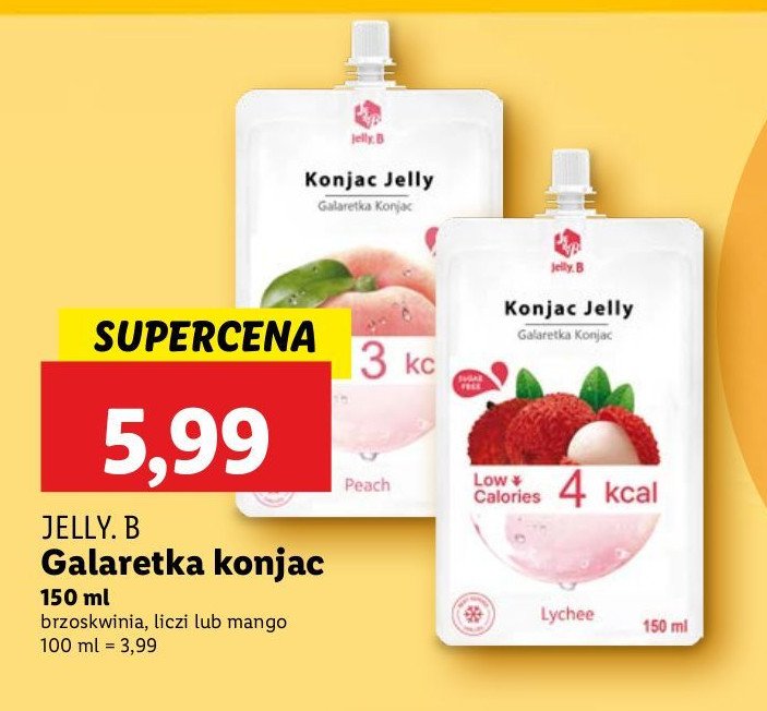 Galaretka konjac lychee Konjac jelly promocja w Lidl