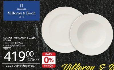Komplet obiadowy 8 części For Me Villeroy & Boch promocja w Selgros