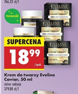 Krem koncentrat redukujący zmarszczki na dzień Eveline royal caviar therapy 50+ promocja