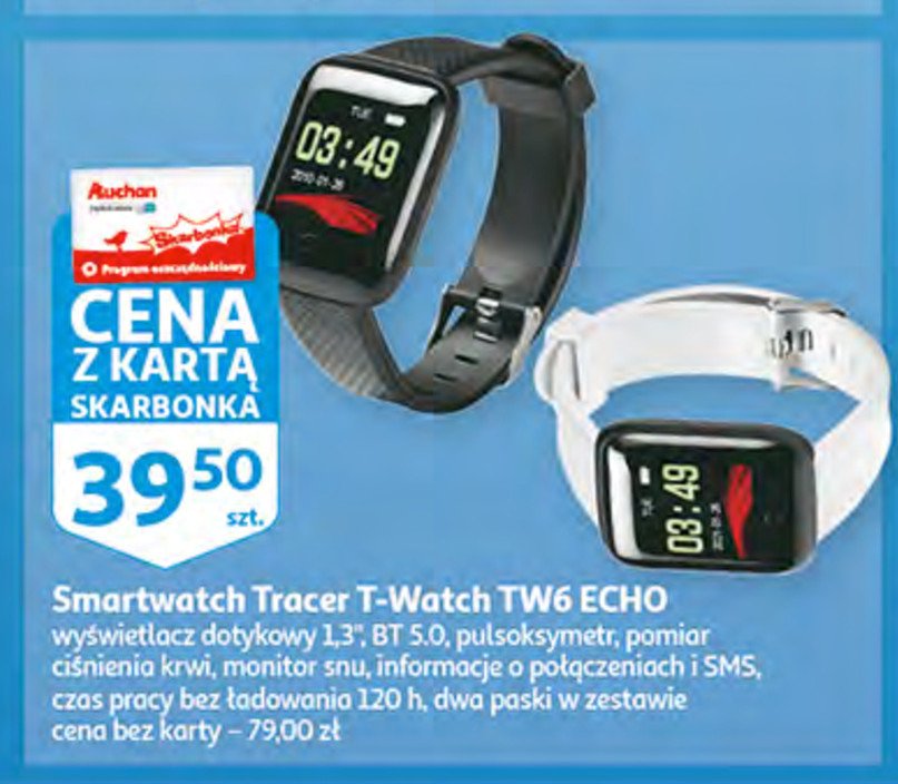 T-watch tw6 echo biały Tracer promocja