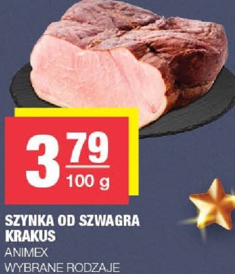 Szynka od szwagra Krakus Animex wybrane rodzaje promocja w SPAR