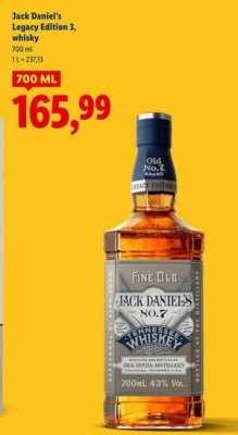 Whisky Jack Daniel's Legacy Edition 3 promocja w Lidl