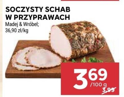Soczysty schab w przyprawach Madej & Wróbel promocja w Stokrotka