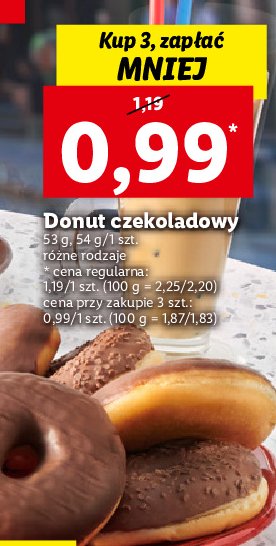 Donut czekoladowy z posypką promocje