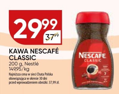 Kawa Nescafé Classic Nestlé promocja w Chata Polska