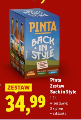 Piwo Zestaw Back in Style promocja w Lidl