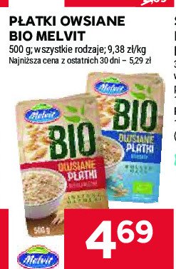 P艂atki owsiane b艂yskawiczne Melvit bio promocja
