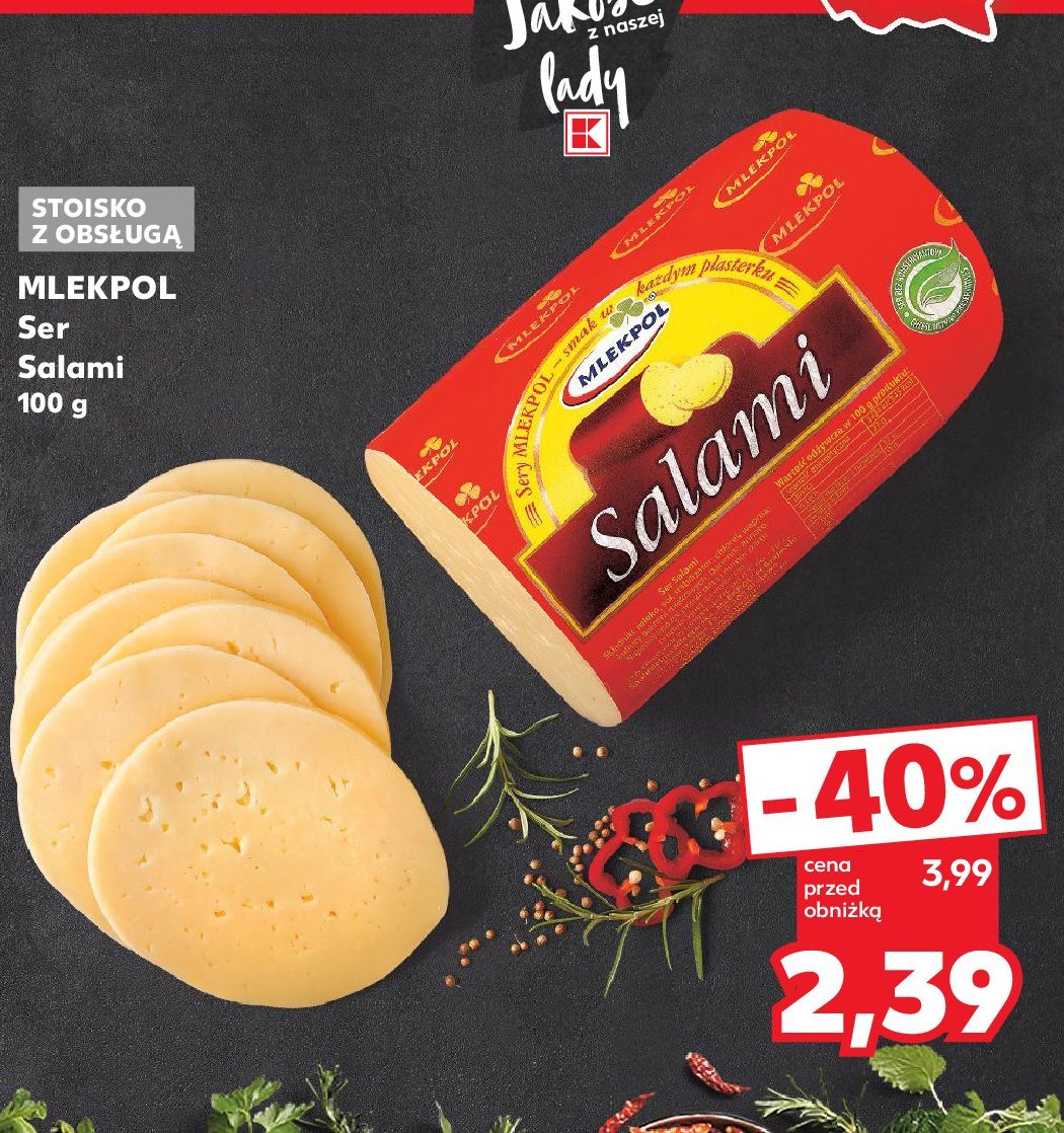 Ser salami Mlekpol salami promocja