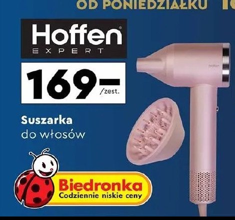 Suszarka do włosów 1600w Hoffen promocja w Biedronka