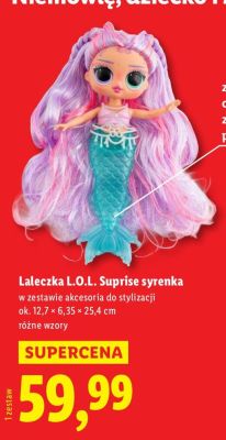 Laleczka syrenka promocja w Lidl