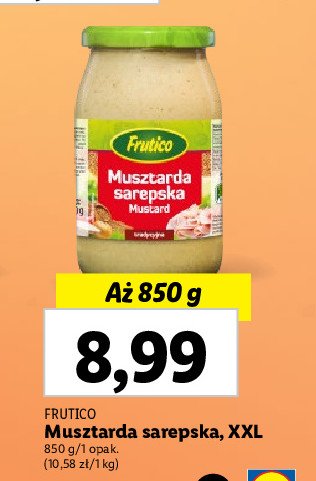 Musztarda sarepska Frutico promocja