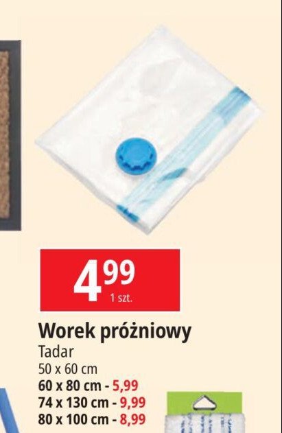 Worek próżniowy 50 x 60 cm Tadar promocja w Leclerc