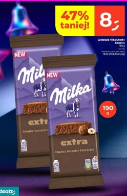 Czekolada Milka Chunky Noisette promocja w Dealz