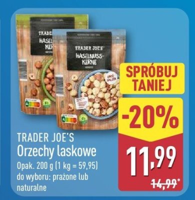 Orzechy laskowe prażone  promocja w Aldi