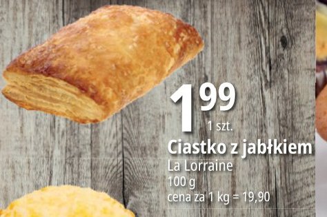 Ciastko z jab艂kiem La lorraine promocja