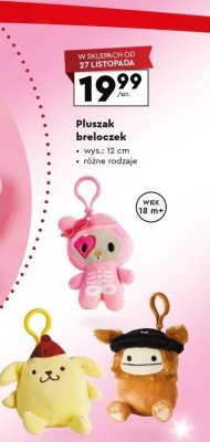 Pluszak breloczek 12 cm różne rodzaje promocja w Biedronka
