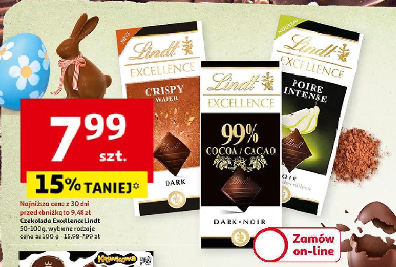 Czekolada 99 % cocoa Lindt excellence promocja