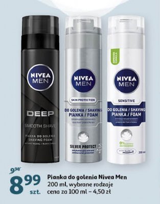 Pianka do golenia Nivea men silver protect promocja
