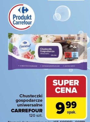 Chusteczki gospodarcze uniwersalne Carrefour promocja w Carrefour Market
