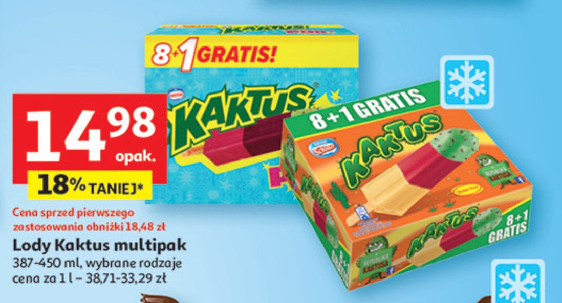 Lody pop! Nestle kaktus promocja w Auchan