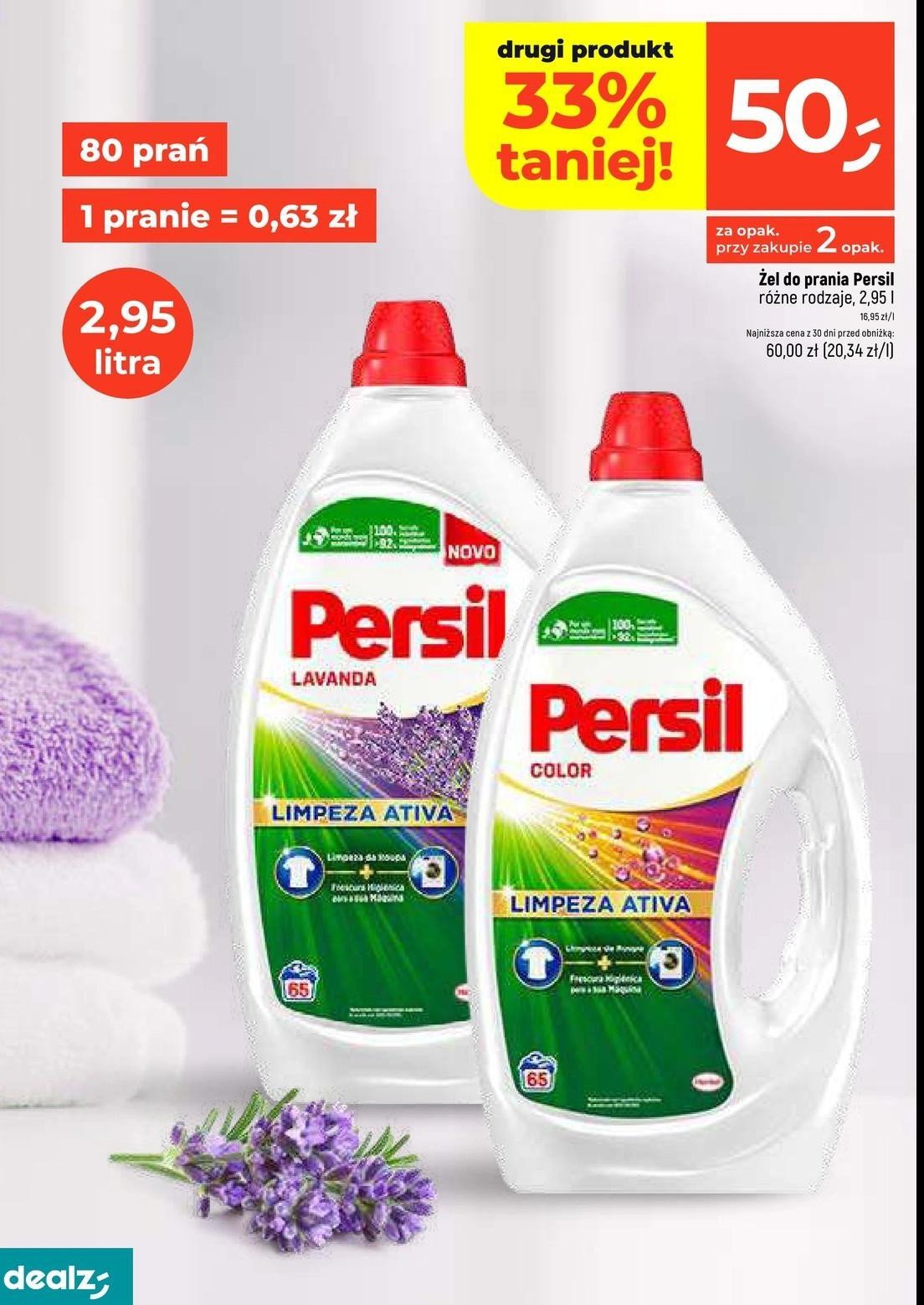 Żel do prania lavenda Persil color gel promocja