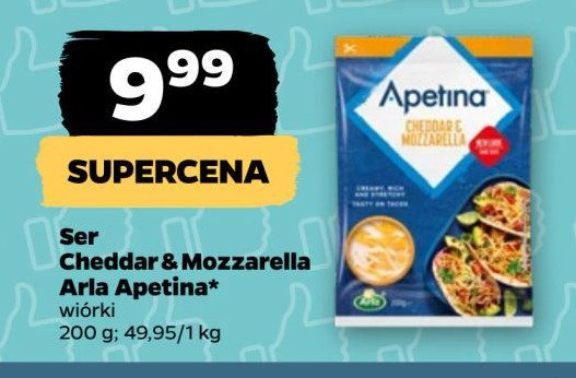 Ser cheddar & mozarella tarty Arla apetina promocja