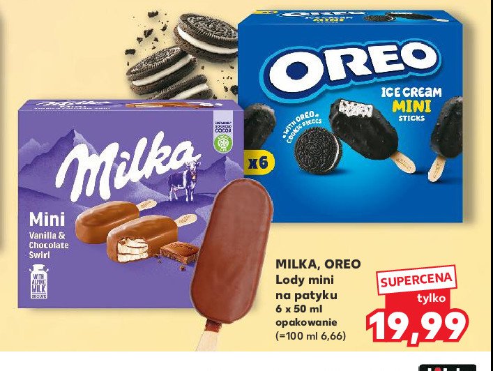 Lody popcorn mini Oreo ice cream promocja w Kaufland