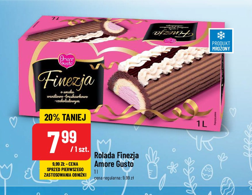 Lody truskawkowo-czekoladowo-śmietankowe Amore gusto finezja promocja w POLOmarket