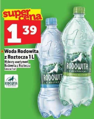 Woda Rodowita z Roztocza 1 L promocja w TOPAZ