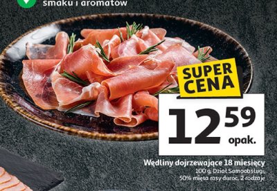 Wędliny dojrzewające Dział Tradycji 18 miesięcy różne rodzaje promocja w Auchan