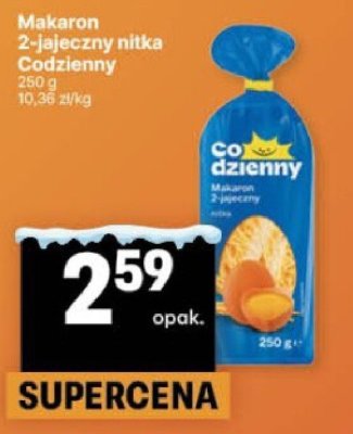 Makaron 2-jajeczny nitka Codzienny promocja w Delikatesy Centrum