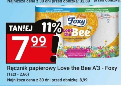 Ręcznik papierowy Love the Bee A'3 - Foxy promocja w Hitpol