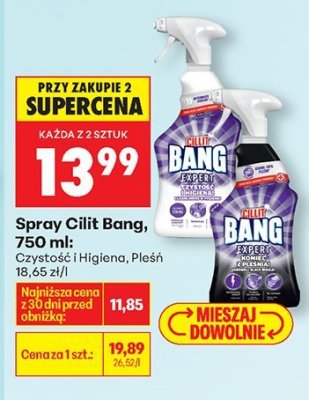 Spray Cilit Bang, 750 ml, czystość: Higiena, Pleśń promocja w Biedronka