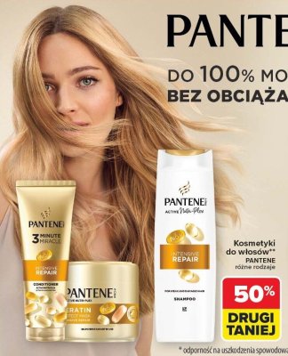Kosmetyki do włosów Pantene różne rodzaje DRUGI -50% promocja w Carrefour