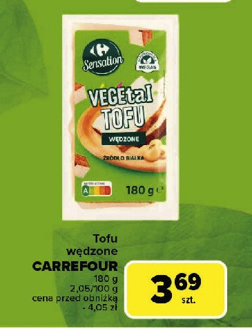 Tofu wędzone Carrefour sensation promocja w Carrefour