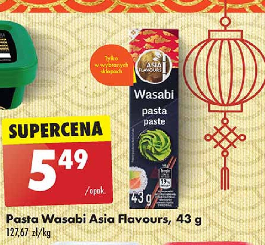 Pasta wasabi Asia flavours promocja