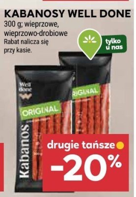 Kabanosy well done promocja w Stokrotka