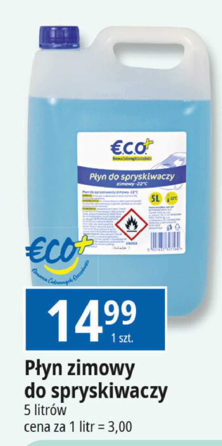 Zimowy płyn do spryskiwaczy Eco+ promocja