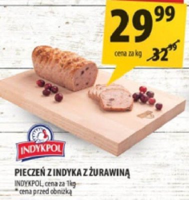 Pieczeń z indyka z żurawiną Indykpol promocja w Arhelan
