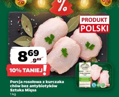 Porcja rosołowa z kurczaka chów bez antybiotyków promocja w Netto
