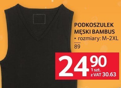 Podkoszulek męski BAMBUS promocja w Selgros