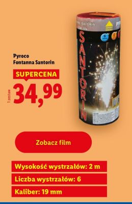 Fontanna Santorin promocja w Lidl